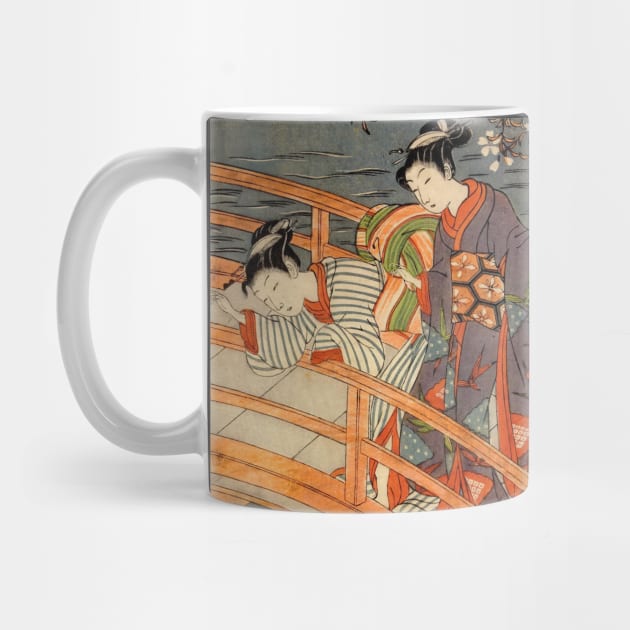 Harmony on the Bridge - Vintage Japanese Art Ukiyo-e by geekmethat